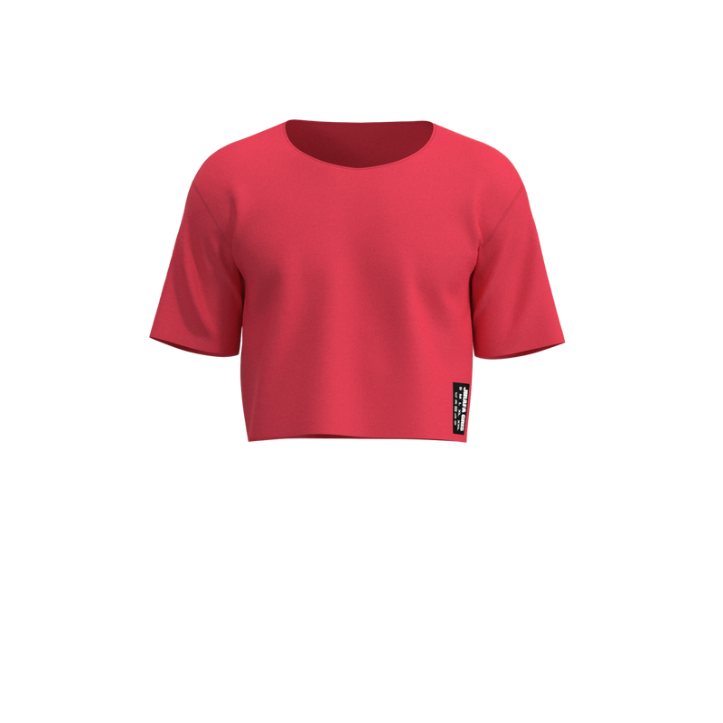 Peach T-shirt Crop